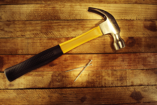 Hammer and nails - Фото, изображение