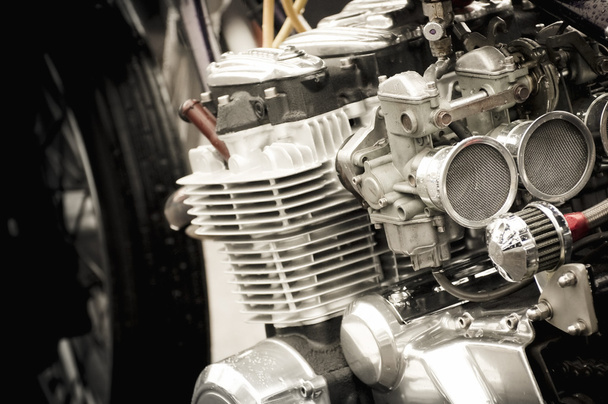 Motorcycle carburetor - Photo, Image