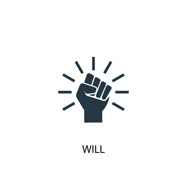 will icon. Simple element illustration. will concept symbol design. Can be used for web - Vector, Image