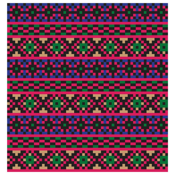 Moderne etnische Fair Isle naadloze patroon/print achtergrond in vector-dit is een klassieke en etnische Fair Isle patroon geschikt voor zowel online/fysieke medium zoals website middelen, graphics, print ontwerpen, mode textiel, Knitwear en etc. - Vector, afbeelding