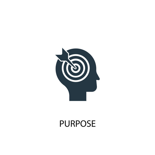 purpose icon. Simple element illustration. purpose concept symbol design. Can be used for web - Vector, Image