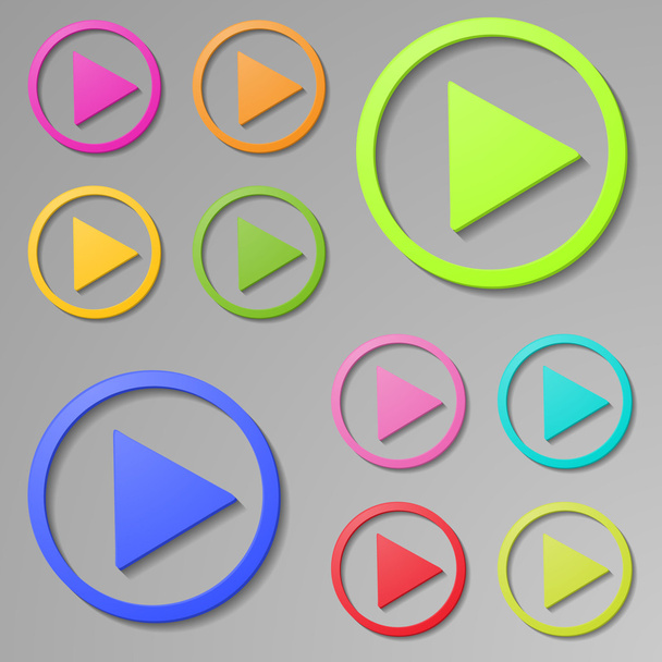 Play buttons - Vector, Image