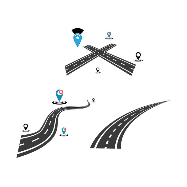Weg Symbol Vektor Illustration Design Logo - Vektor, Bild