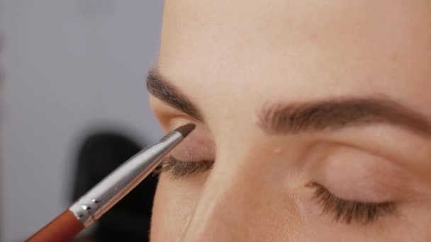 Professional draws eyebrows - Footage, Video