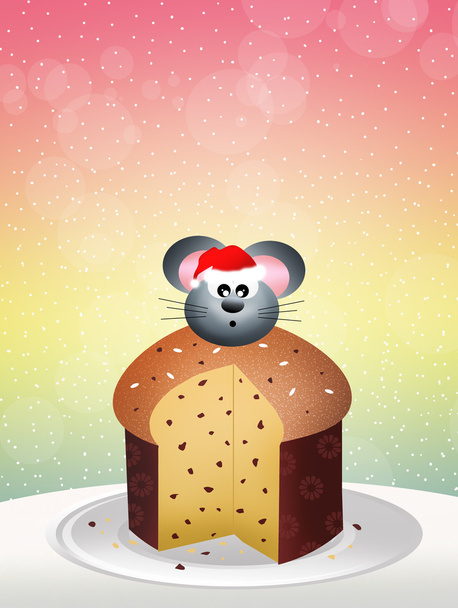 Mouse of panettone - 写真・画像