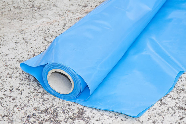 Polyethylene protection vapour barrier to restrict the passage o - Photo, Image