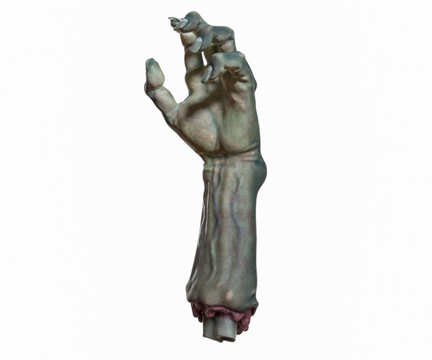 3D render of cutted Zombie hand, Halloween theme. - Photo, Image