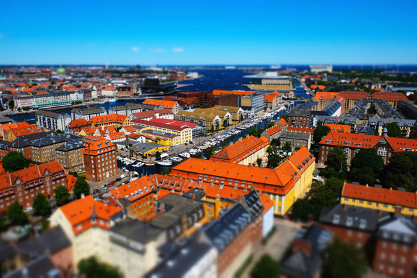View of Copenhagen from above - Foto, Bild