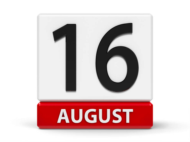 Kockákat naptár augusztus 16. - Fotó, kép