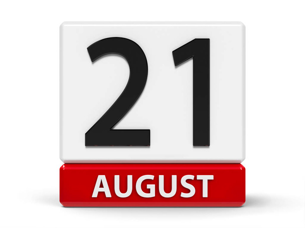 Kockákat naptári augusztus 21. - Fotó, kép