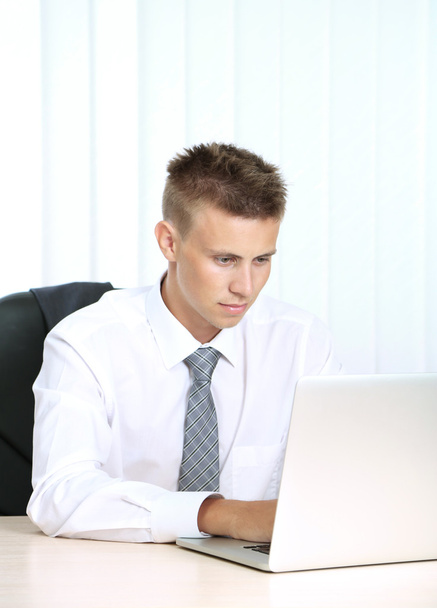 Portrait of young businessman working in office - Foto, Imagem