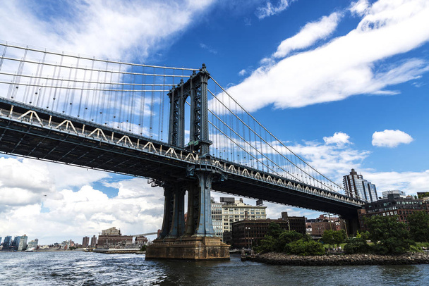 Manhattanský most v New Yorku, USA - Fotografie, Obrázek
