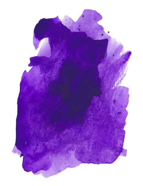 Watercolor bright violet blot. Mystical lighting - Фото, зображення
