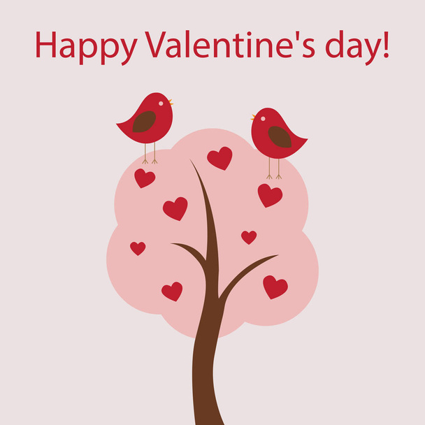Vector card for Valentines day. - Διάνυσμα, εικόνα