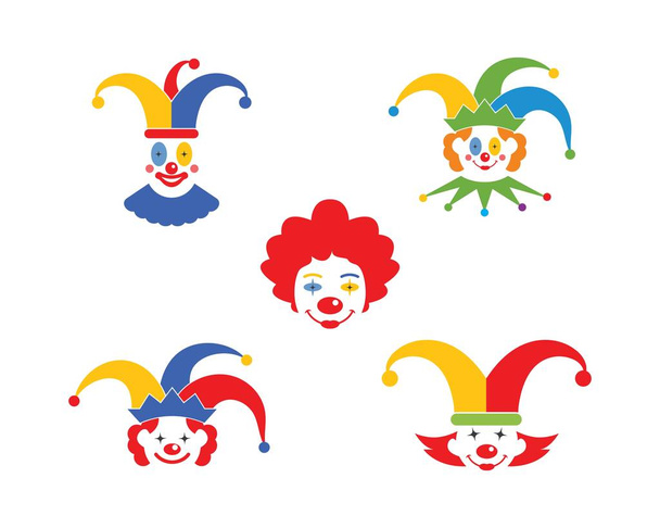 clown illustration vector icon design - Vector, Image