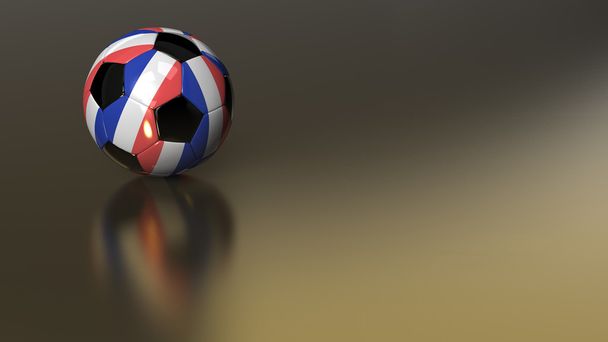 Франції футбольний м'яч на Золотий металеві - Фото, зображення