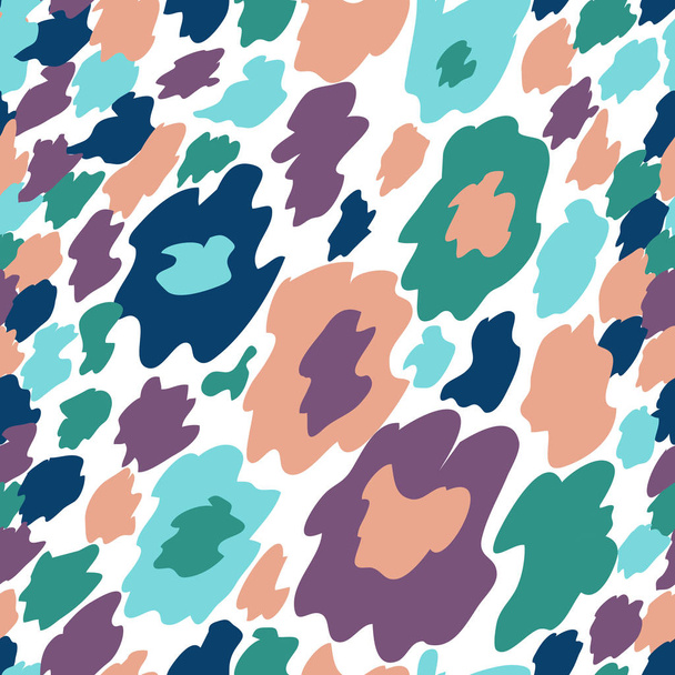 Seamless pattern with multi-colored spots. Hand drawn vector illustration for your design card. - Вектор, зображення