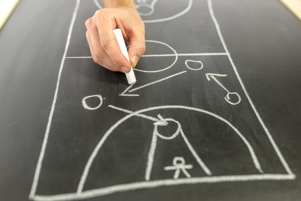 kreslení basketbal strategie - Fotografie, Obrázek