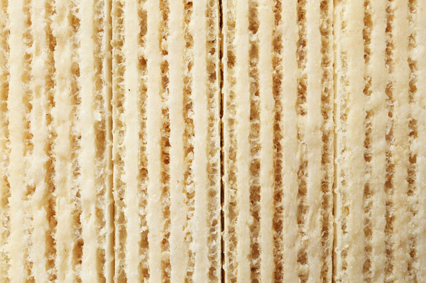 Closeup view of tasty wafer sticks as background. Sweet food - 写真・画像