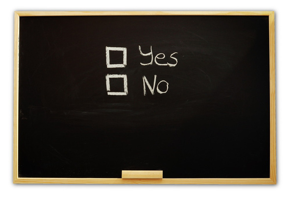 Ja oder Nein wählen - Foto, Bild