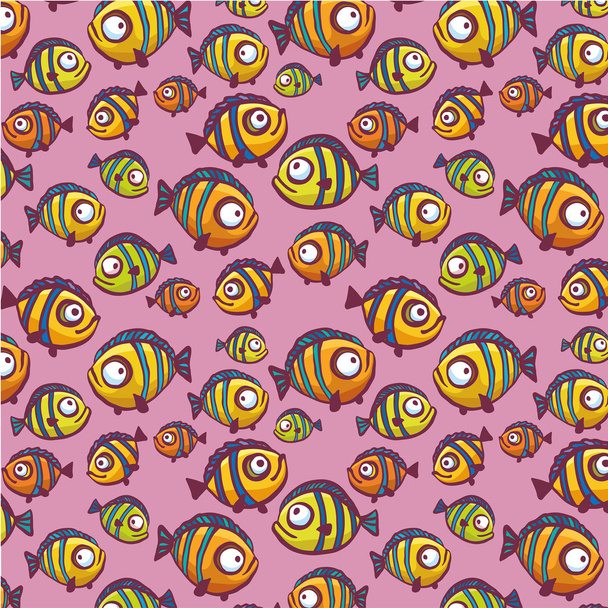 Seamless pattern with fish. - Vector, Image