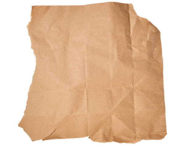 rasgado pedaço de papel artesanal marrom com bordas rasgadas
  - Foto, Imagem
