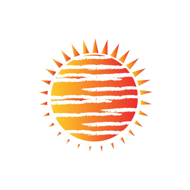 Illustrations du logo de l'icône vectorielle Sunburst Yellow Sun
 - Vecteur, image