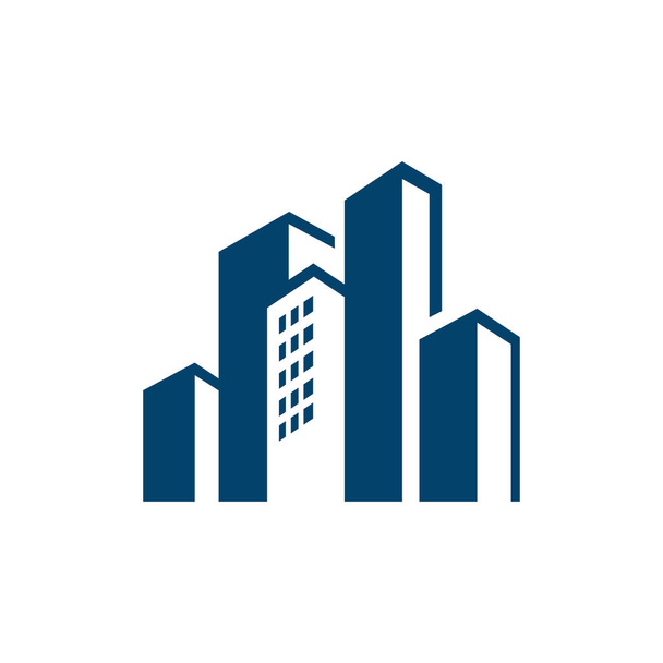 Cityscape design società di edifici Logo per immobiliare b - Vettoriali, immagini