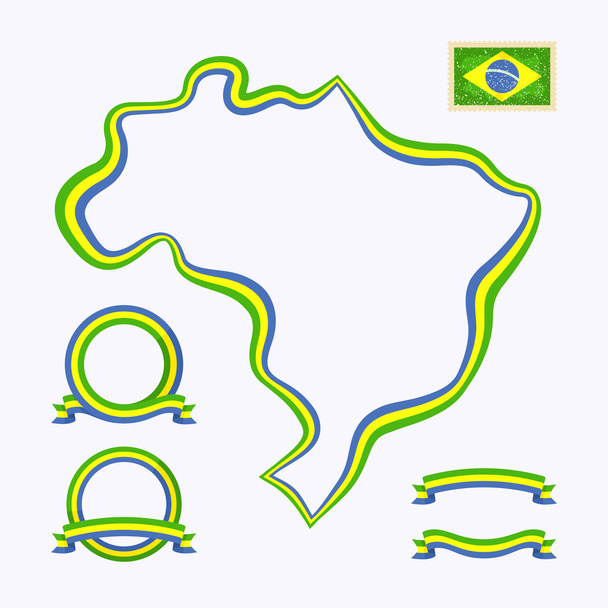 χρώματα της Βραζιλίας - Διάνυσμα, εικόνα