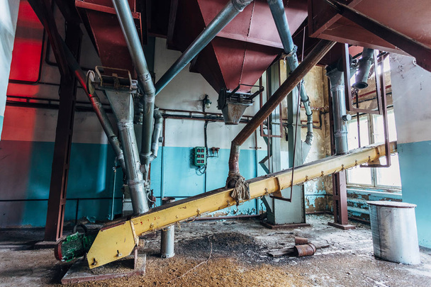 Abandoned flour milling factory - Fotó, kép