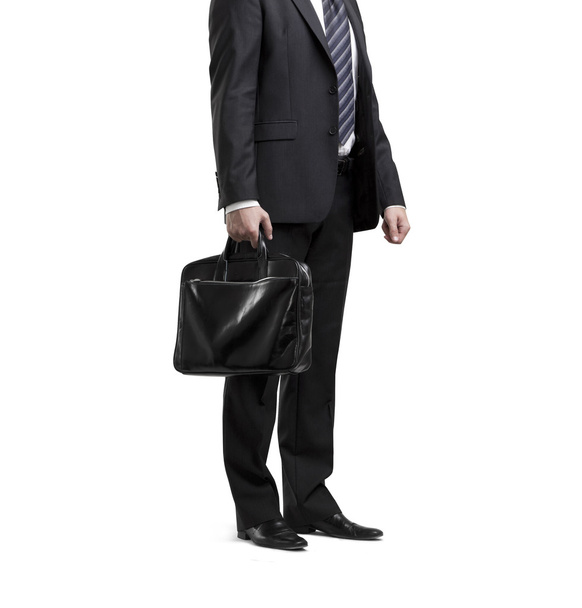 Businessman hanging by a rope - Foto, imagen