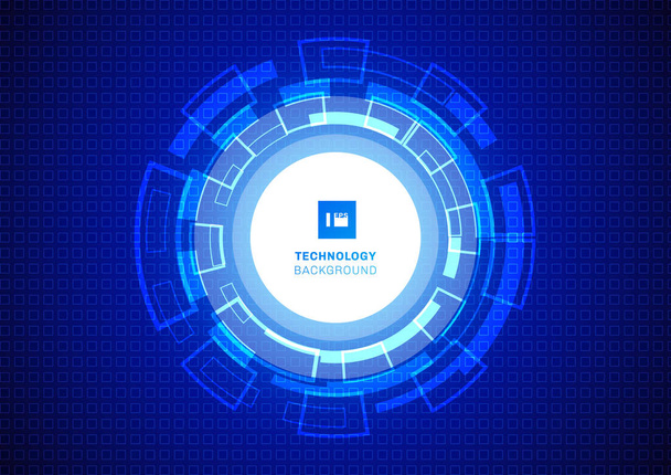 Astratto cerchio digitale business tecnologia blu sfondo
. - Vettoriali, immagini