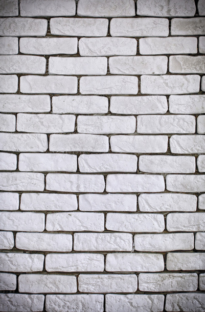 Background of white brick wall texture - Φωτογραφία, εικόνα