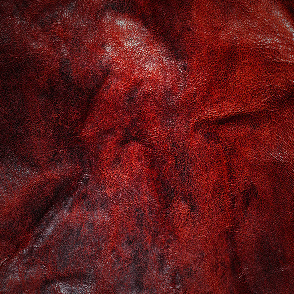 rode leder texture of achtergrond - Foto, afbeelding