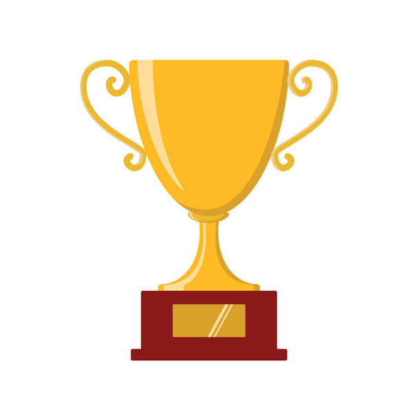 Award icons. Web site. Trophy cup isolated on white background. Vector illustration - Vector, Image