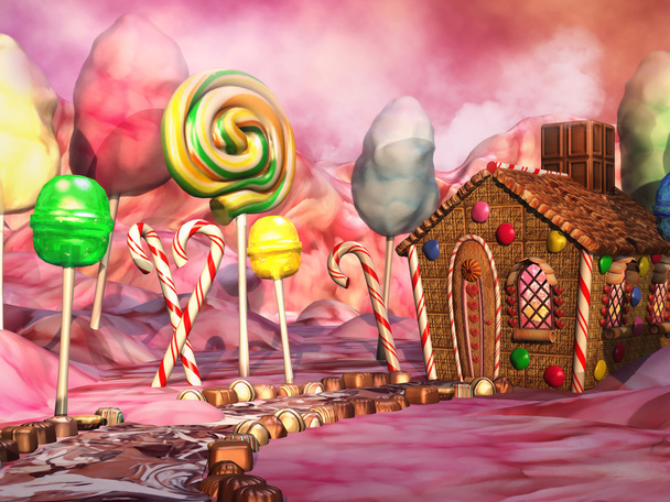 Candy landscape - Photo, Image