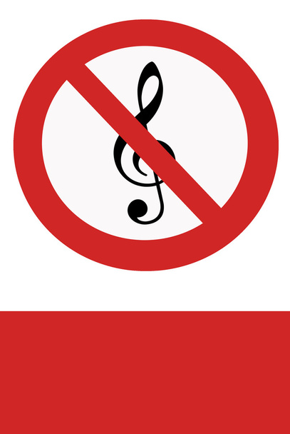 prohibición de música
 - Foto, Imagen