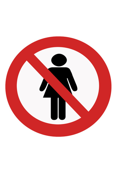 signs entry ban women. - Photo, Image