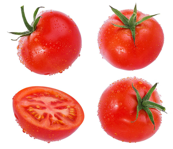 tomate aislado sobre fondo blanco - Foto, imagen