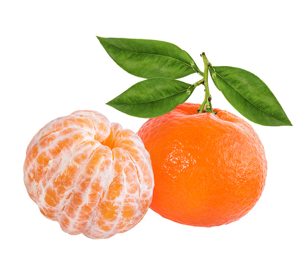 Fruta tangerina mandarina isolada sobre fundo branco
 - Foto, Imagem