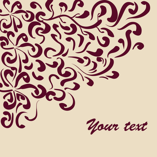 Ornate pattern with place for your text - Vector, Image