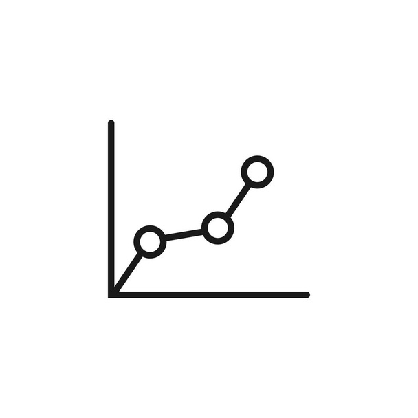 growth rate - minimal line web icon. simple vector illustration. - Vector, Image