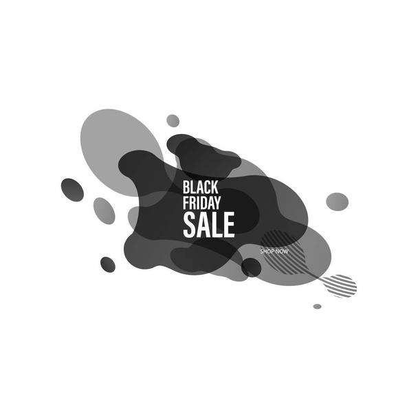 Black Friday Sale on abstract fluid art background can be used as poster or advertising template design. - Διάνυσμα, εικόνα