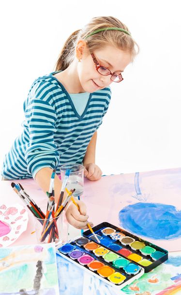 Випадковий школярка живопис
 - Фото, зображення