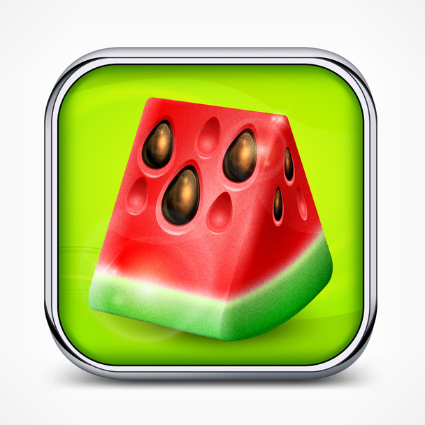 Watermelon icon - Vektör, Görsel
