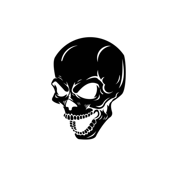 Κρανίο σταυρό οστών διάνυσμα πειρατής εικονίδιο λογότυπο Απόκριες φάντασμα  - Διάνυσμα, εικόνα