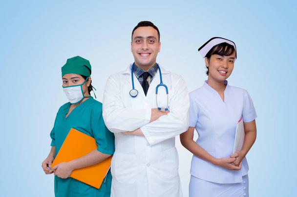 healthcare - profession - people and medicine concept - Professi - Photo, Image