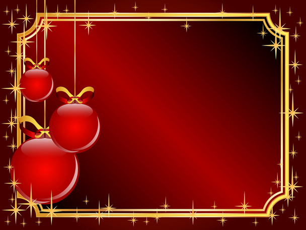 Abstract christmas vector card - Vettoriali, immagini