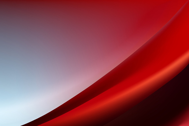 いくつかソフトのひだと赤い絹の背景 - ベクター画像