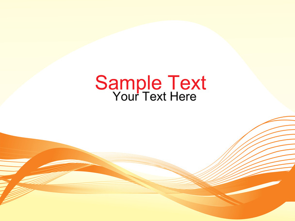 Sample text and scroling wave - Vector, afbeelding